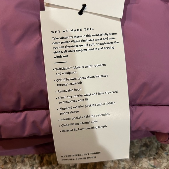 Lululemon Wunder Puff Jacket - Picture 3 of 5